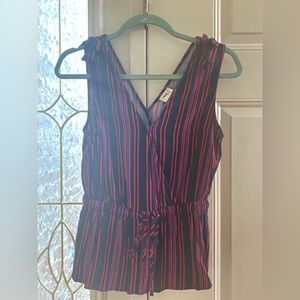 A New Day size xs. Navy and red tank